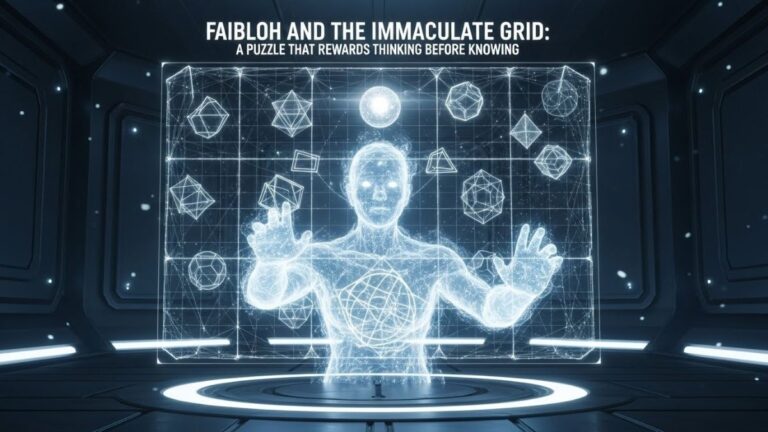 Faibloh and the Immaculate Grid: A Puzzle That Rewards Thinking Before Knowing