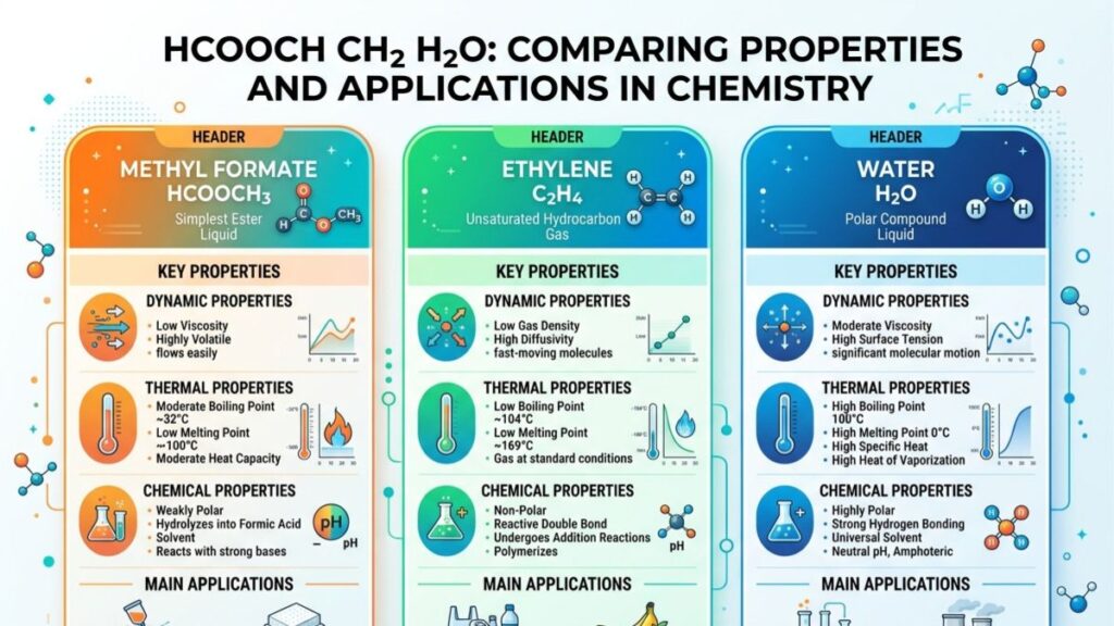 HCOOCH CH2 H2O: Comparing Properties and Applications in Chemistry