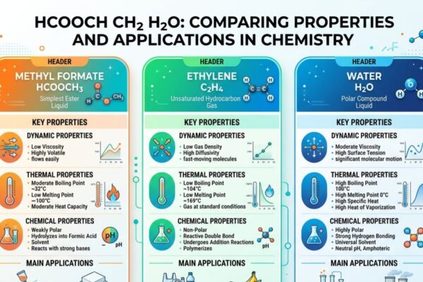 HCOOCH CH2 H2O: Comparing Properties and Applications in Chemistry