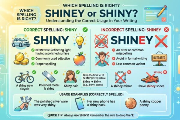 Shiney or shiny: Understanding the Right Usage in Your Writing