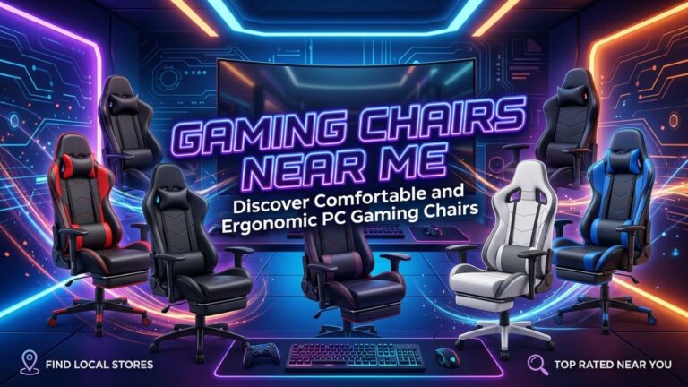 Gaming Chairs Near Me: Discover Comfortable and Ergonomic PC Gaming Chairs